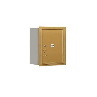 Salsbury Industries 3700 Series 20 in. 5 Door High Unit Parcel Locker 1 PL5 4C Private Rear Loading Horizontal Mailbox in Gold 3705S 1PGRP