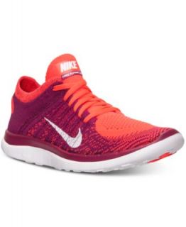Nike Womens Free Flyknit 4.0 Running Sneakers from Finish Line
