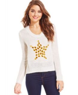 Say What? Juniors Cropped Graphic Sweater   Juniors Sweaters