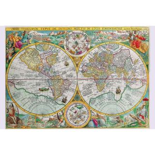 World Map by Petrus Plancius Graphic Art by Buyenlarge