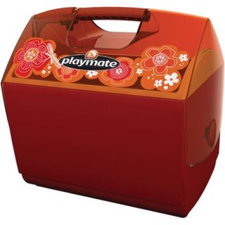 Igloo Playmate Elite with Designer Flowers, Inferno Red