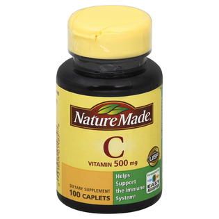 Nature Made Vitamin C, 500 mg, Caplets, 100 caplets   Health