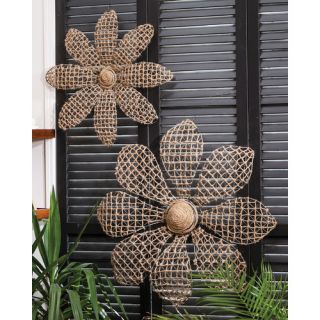 Wire And Woven Cord Flower Wall Decor by Evergreen Enterprises, Inc