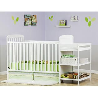 Dream On Me 2 in 1 Full Size Convertible Crib and Changing Table Combo