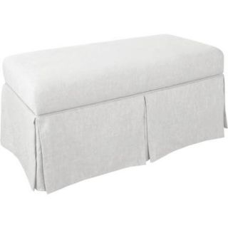 Skirted Twill Storage Bench, Multiple Colors