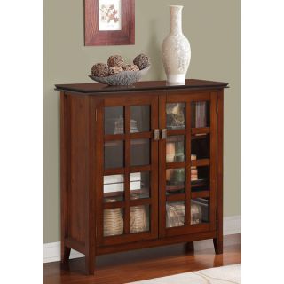 WYNDENHALL Essex Coffee Brown Medium Storage Media Cabinet & Buffet