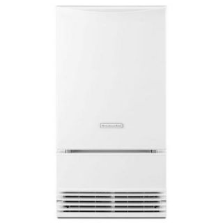 KitchenAid 18 in. 50 lb. Freestanding or Built In Icemaker with Drain Pump in White KUIS18PNZW