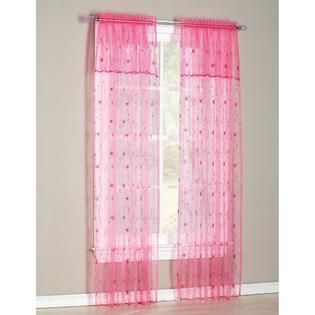 Essential Home Amore 54X84 Window set with Attached Valance and Tie