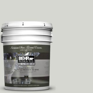 BEHR Premium Plus Ultra 5 gal. #N380 1 Mortar Semi Gloss Enamel Interior Paint 375005