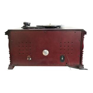 Pyle  Vintage Phonograph Horn Turntable With CD, Cassette, AM/FM, Aux