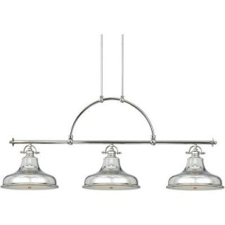 Home Decorators Collection Emery 3 Light Imperial Silver Island Fixture 0627800250