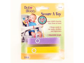 Baby Buddy Secure A Toy 2ct Lilac Yellow   Case of 24
