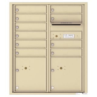 Florence Versatile 31.56 in x 37.25 in Metal Sandstone Lockable Cluster Mount Cluster Mailbox