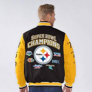 Officially Licensed NFL Field Goal Commemorative Jacket   Steelers   7757259