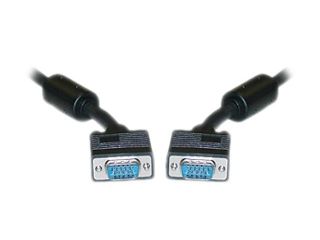 SIIG CB VG0011 S1 3 ft. SVGA HD15 M/M Shielded Video Cable with Ferrite