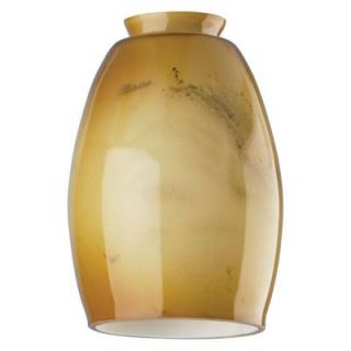 Westinghouse 6 1/4 in. Handblown Amber and Brown Shade with 2 1/4 in. Fitter and 4 1/2 in. Width 8130300