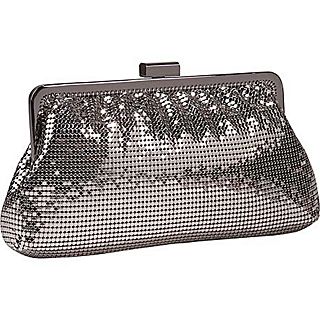 Whiting and Davis Metal Mesh Shirred Frame Clutch