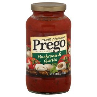 Prego 100% Natural Mushroom & Garlic Italian Sauce 24 OZ JAR