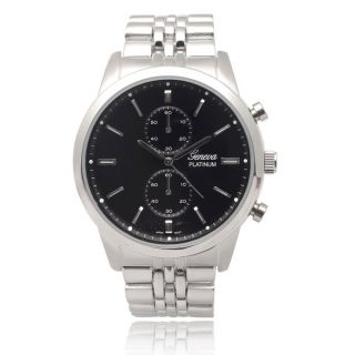 Geneva Platinum Mens Metallic Link Watch   16710532  