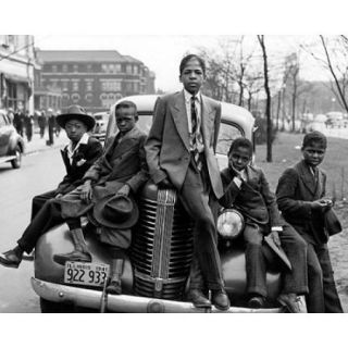 Negro Boys, Easter Morning, Chicago, 1941 Poster Print by McMahan Photo Archive (10 x 8)