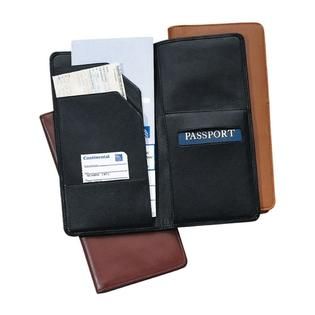 Royce Leather Oversized Airline Ticket & Passport Holder   Clothing