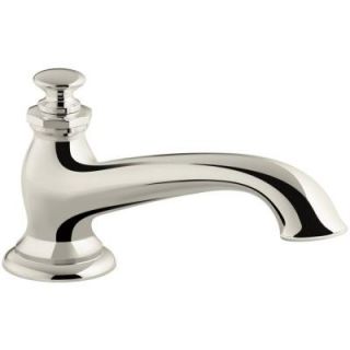 KOHLER Artifacts 9 in. Deck Mount Bath Spout with Flare Design in Vibrant Polished Nickel K 72777 SN
