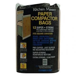 Kitchen Master 2 Ply 9in X 17in X 16in Paper Compactor Bags 12 Count