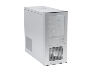 LIAN LI PC 60APLUSII Silver Aluminum ATX Mid Tower Computer Case