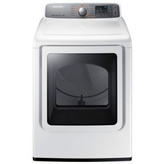 Samsung 7.4 cu. ft. Gas Dryer with Steam in White DV48H7400GW