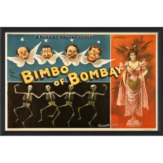 The Artwork Factory Bimbo of Bombay Framed Vintage Advertisement