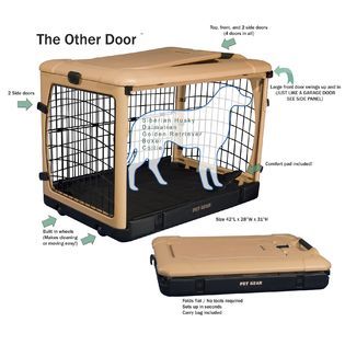 Pet Gear   The Other Door® Deluxe Steel Crate, 27