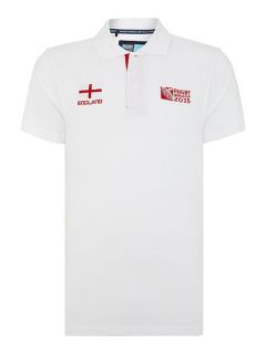 Rugby World Cup 2015 England Pique Polo Shirt White