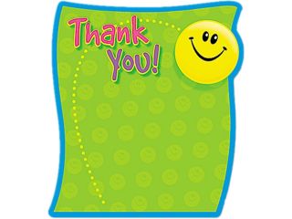 TREND T72030 Thank You Note Pad, 5 x 5, 50 Sheets/Pad
