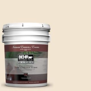 BEHR Premium Plus Ultra 5 gal. #S300 1 French Creme Eggshell Enamel Interior Paint 275005