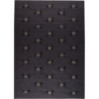 Hand woven Napo Charcoal New Zealand Wool Rug (66 x 99)   16824201
