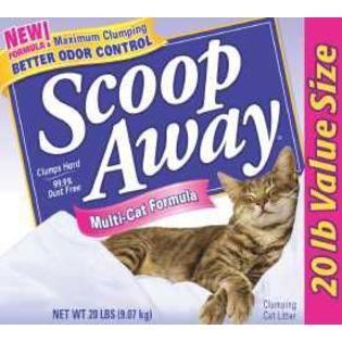 Scoop Away Multi cat Cat Litter   20 Pound Container   Pet Supplies