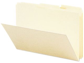 Smead 20630 Recycled Card Size File Folders, 1/3 Cut Top Tab, 9 x 6, Manila, 100/Box