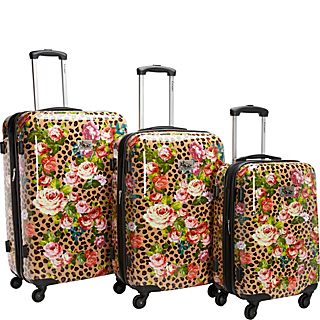 Chariot Leo Flower 3Pc Luggage Set