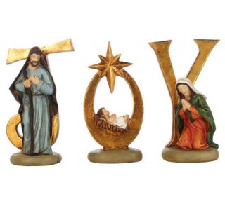 3 piece JOY Nativity Letters by Valerie   Page 1 —