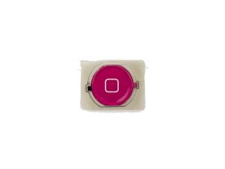 Home Replacement Button With Rubber Bracket For iPhone 4S Magenta   All Repair Parts USA Seller