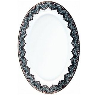 Philippe Deshoulieres Dhara Peacock Oval Dish