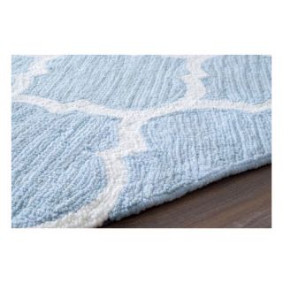 Clarisa Hand Hooked Blue Area Rug