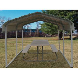 Rhino Shelter Steel Carport — Compact/Utility, 10Ft.L x 7Ft.W x 6Ft.H, Model# SCP-7