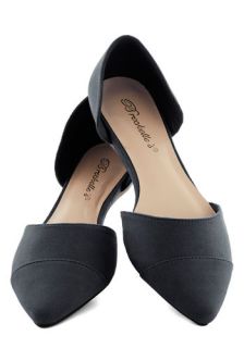 Looking Up tempo Flat in Black  Mod Retro Vintage Flats
