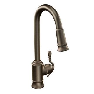 Moen Woodmere Oil Rubbed Bronze One handle High Arc Pulldown Kitchen