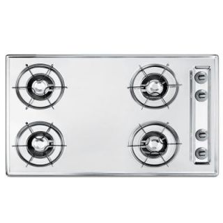 30 in. Gas Cooktop in Brushed Chrome with 4 Burners ZTL053