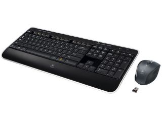 Refurbished: Logitech 920 006512X Black USB RF Wireless Standard Keyboard & Mouse