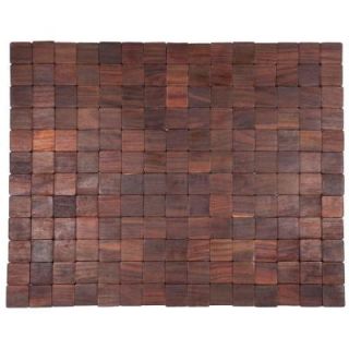 Entryways Mather Natural 18 in. x 30 in. Exotic Wood Mat e3023