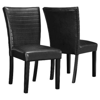 Marble Look Dining Chair Wood/Black (Set of 2)   Monarch Specialties
