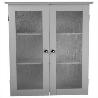 Elegant Home Fashions Connor 2 Door Wall Cabinet in White   ELG 581